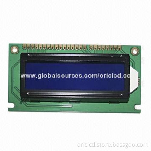 Graphic LCD display with 122 x 32 pixel resolution and blue backlight, RoHS compliant